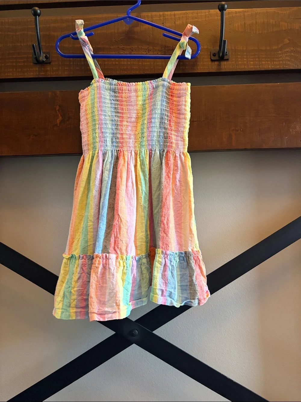 Girls' Pastel Rainbow Stripe Sundress - Baby Gap